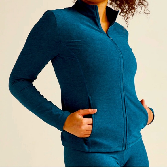 Beyond Yoga Spacedye Mock Neck Jacket - Picture 1 of 3